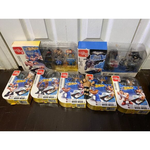 2012 Rumblers Apptivity Wrestling Figure LOT WWE WWF CM Punk Cena MYSTERIO MORE - Picture 2 of 7